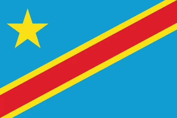 Fahne DR Kongo