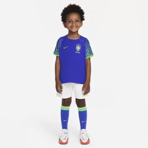 Brazil Away Little Boys Football Kit WC - 2022-23
