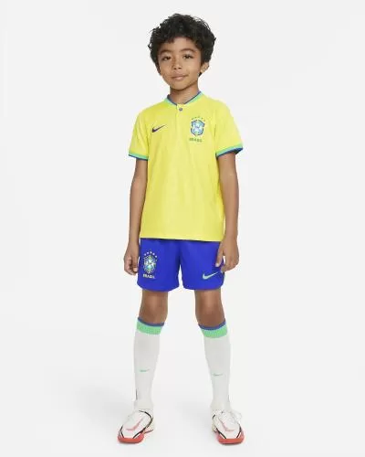 Brazil Little Boys Football Kit WC - 2022-23