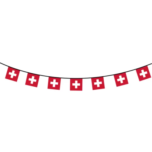 Fahnenkette Schweiz (12m)