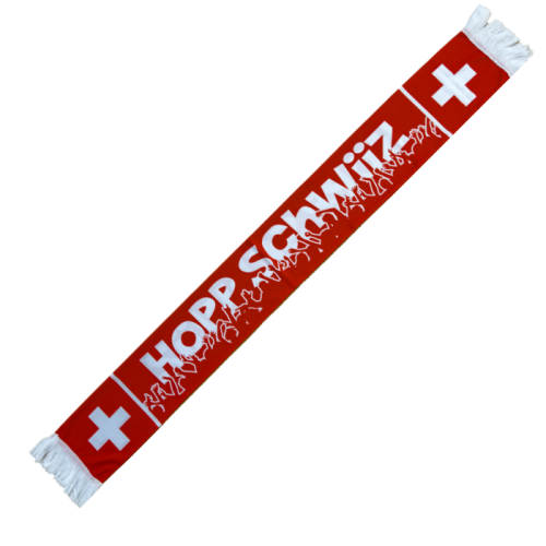 Preview: Hopp Schwiiz Switzerland Fan Scarf (silk look)