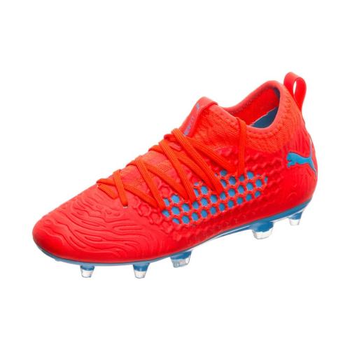 puma future 19.1 red blast bleu azur