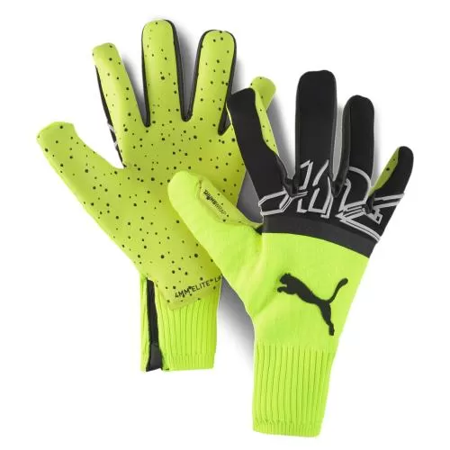 Puma FUTURE Z Grip 1 Hybrid Goalkeeper Gloves - Yellow Alert - Puma Black - Puma White
