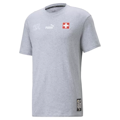 Schweiz FtblCulture Tee 2022-23 - grau
