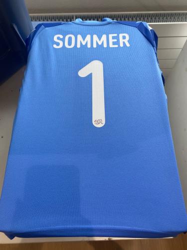 Preview: Schweiz Kinder Torwart EM Trikot blau - 2024-25