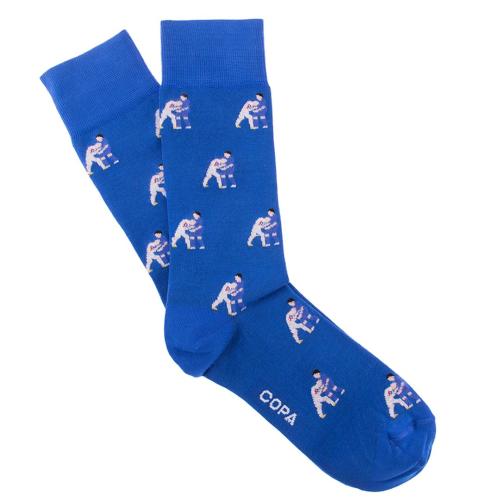 Preview: Zidane vs. Materazzi Headbutt WM 2006 Socken - blau