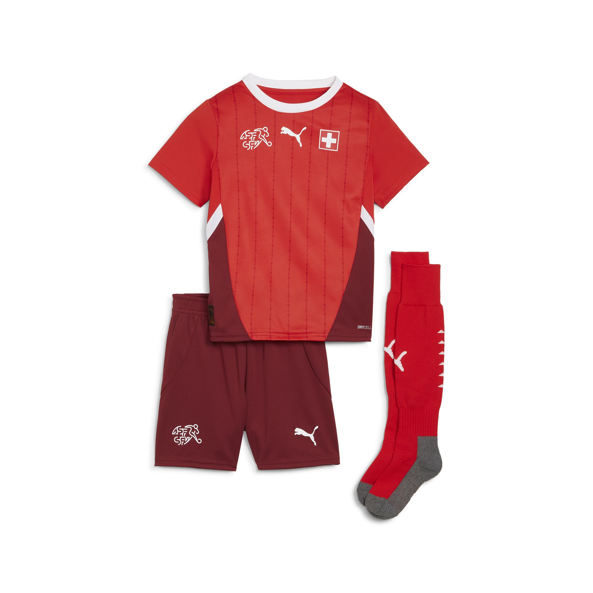 Switzerland Little Boy Football Jersey Switzerland 2024 Home