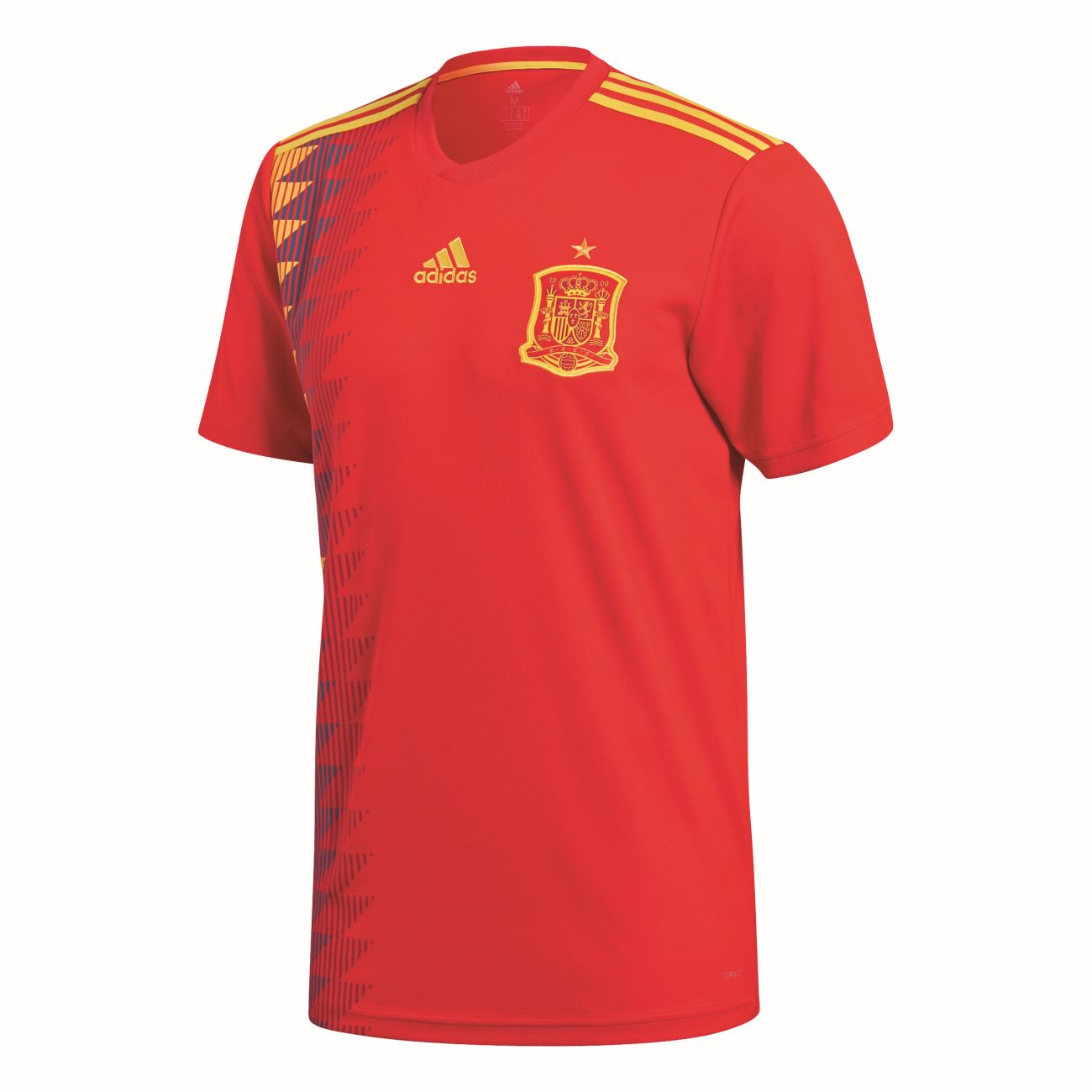 Fußball WM 2018 Fan Shirt Spanien Spain T-Shirt Trikot rot Herren Wunschdruck 