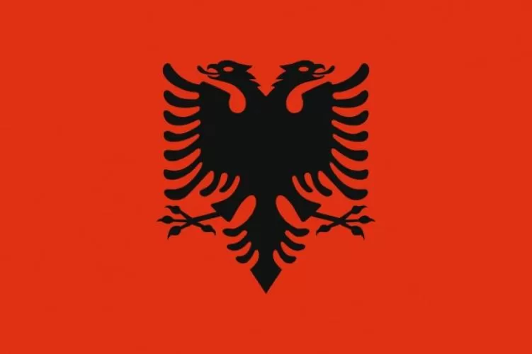 Fahne Albania