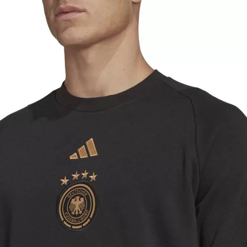 Deutschland DFB Cotton Crew Sweatshirt 2022-23 - schwarz