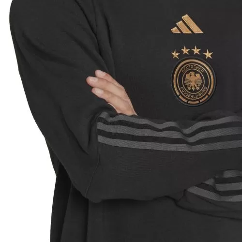 Deutschland DFB Cotton Crew Sweatshirt 2022-23 - schwarz