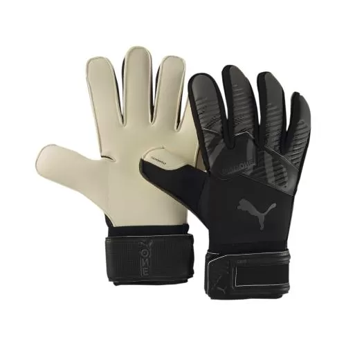 Puma ONE Grip 1 RC Goalkeeper Gloves - Puma Black - Asphalt - White
